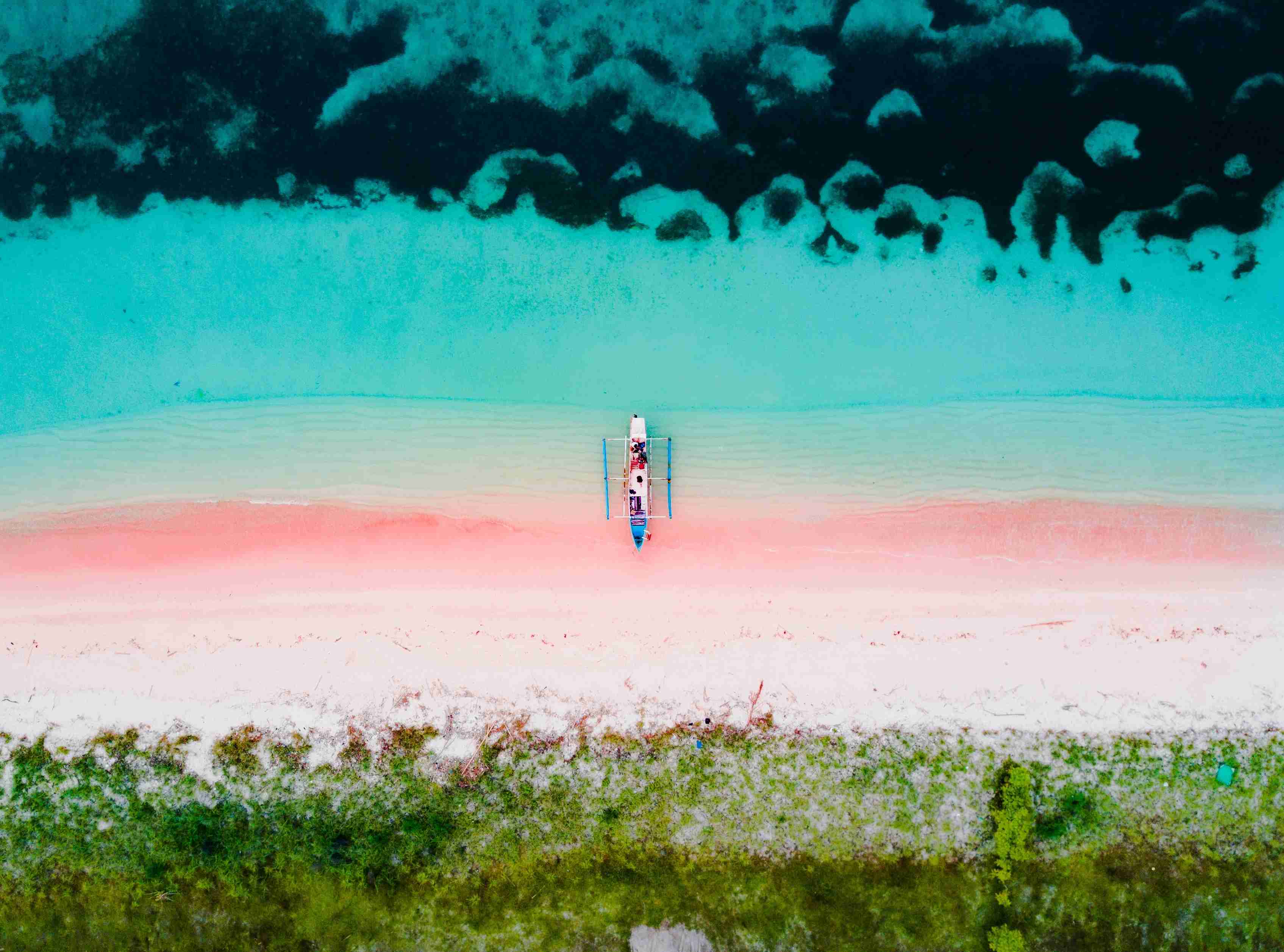 Visiting Pink Beach