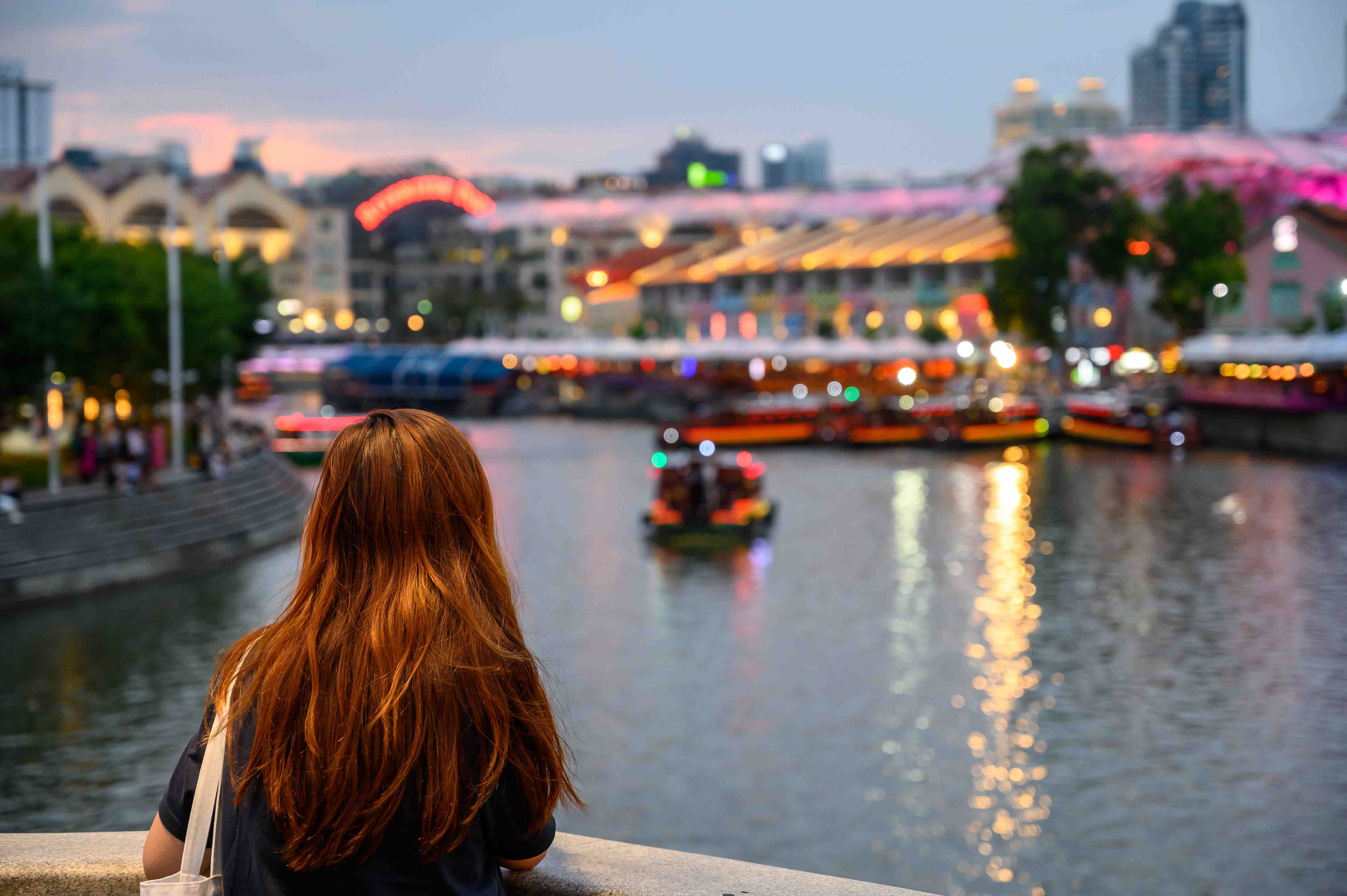 Strolling Along the Singapore River
